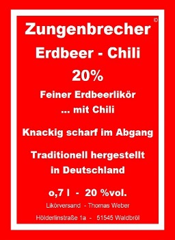 Erdbeerlikör mit Chili kaufen Erdbeerchililikör kaufen Likörversand Chililikör Deutschland