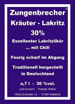 Lakritzlikör mit Chili scharf kaufen Likörversand Chililikör Deutschland